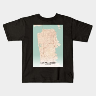 San Francisco City Map Kids T-Shirt